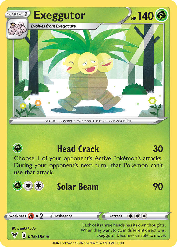Exeggutor (005/185) [Sword & Shield: Vivid Voltage] | Deep Dive Games St. Marys