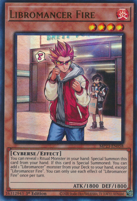 Libromancer Fire [MP23-EN058] Ultra Rare | Deep Dive Games St. Marys