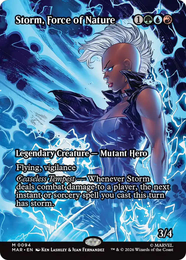 Storm, Force of Nature (Borderless) [Marvel Universe: Eternal-Legal] | Deep Dive Games St. Marys