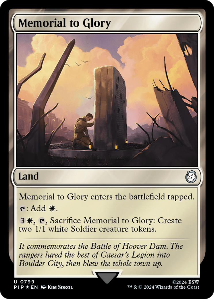 Memorial to Glory (Surge Foil) [Fallout] | Deep Dive Games St. Marys