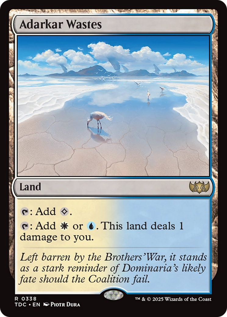 Adarkar Wastes [Tarkir: Dragonstorm Commander] | Deep Dive Games St. Marys