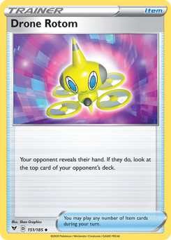 Drone Rotom (151/185) [Sword & Shield: Vivid Voltage] | Deep Dive Games St. Marys