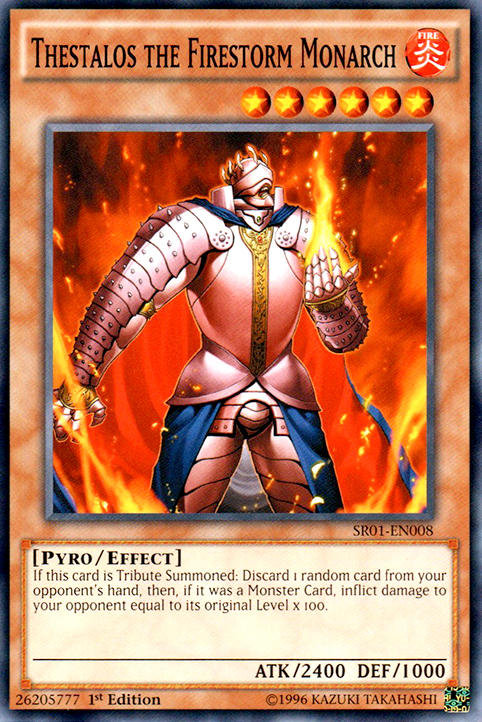 Thestalos the Firestorm Monarch [SR01-EN008] Common | Deep Dive Games St. Marys