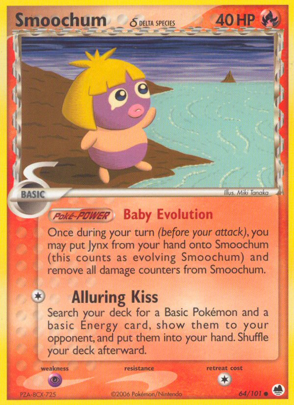 Smoochum (64/101) (Delta Species) [EX: Dragon Frontiers] | Deep Dive Games St. Marys