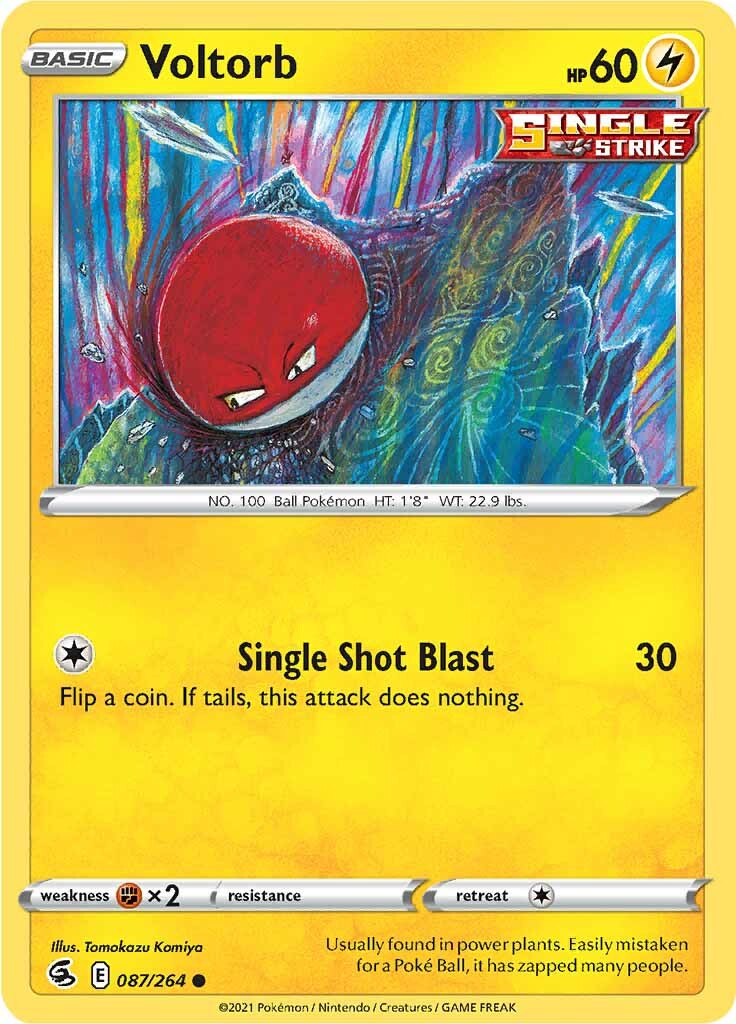 Voltorb (087/264) [Sword & Shield: Fusion Strike] | Deep Dive Games St. Marys