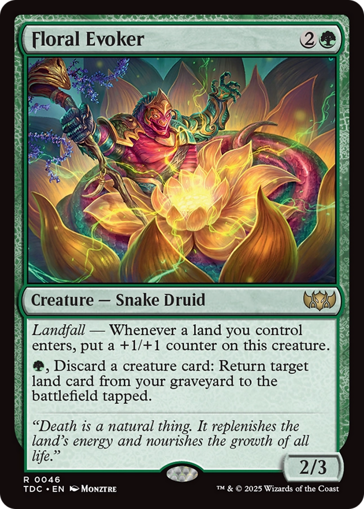 Floral Evoker [Tarkir: Dragonstorm Commander] | Deep Dive Games St. Marys