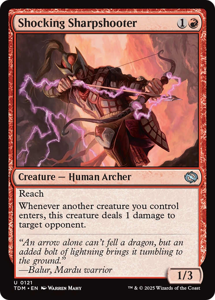 Shocking Sharpshooter [Tarkir: Dragonstorm] | Deep Dive Games St. Marys