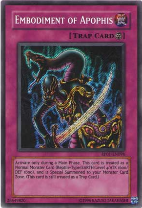 Embodiment of Apophis [RP01-EN098] Secret Rare | Deep Dive Games St. Marys