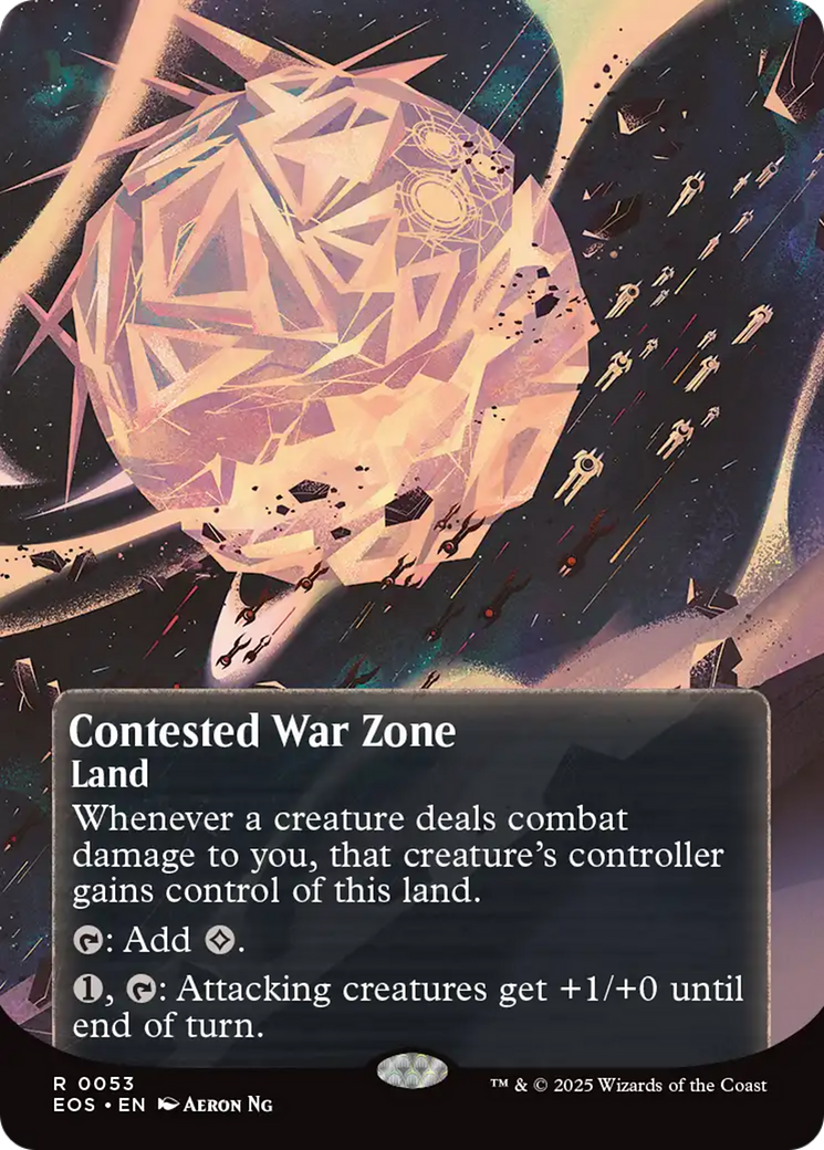 Contested War Zone (0053) (Borderless) [Edge of Eternities: Stellar Sights] | Deep Dive Games St. Marys