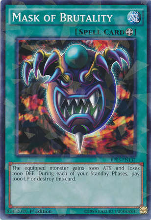 Mask of Brutality [BP03-EN137] Shatterfoil Rare | Deep Dive Games St. Marys