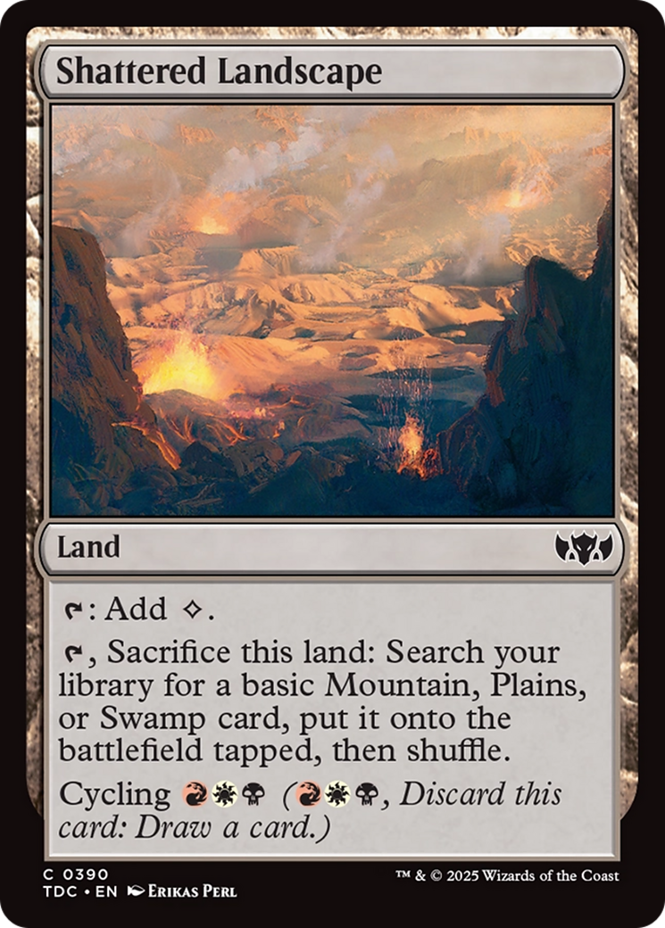 Shattered Landscape [Tarkir: Dragonstorm Commander] | Deep Dive Games St. Marys