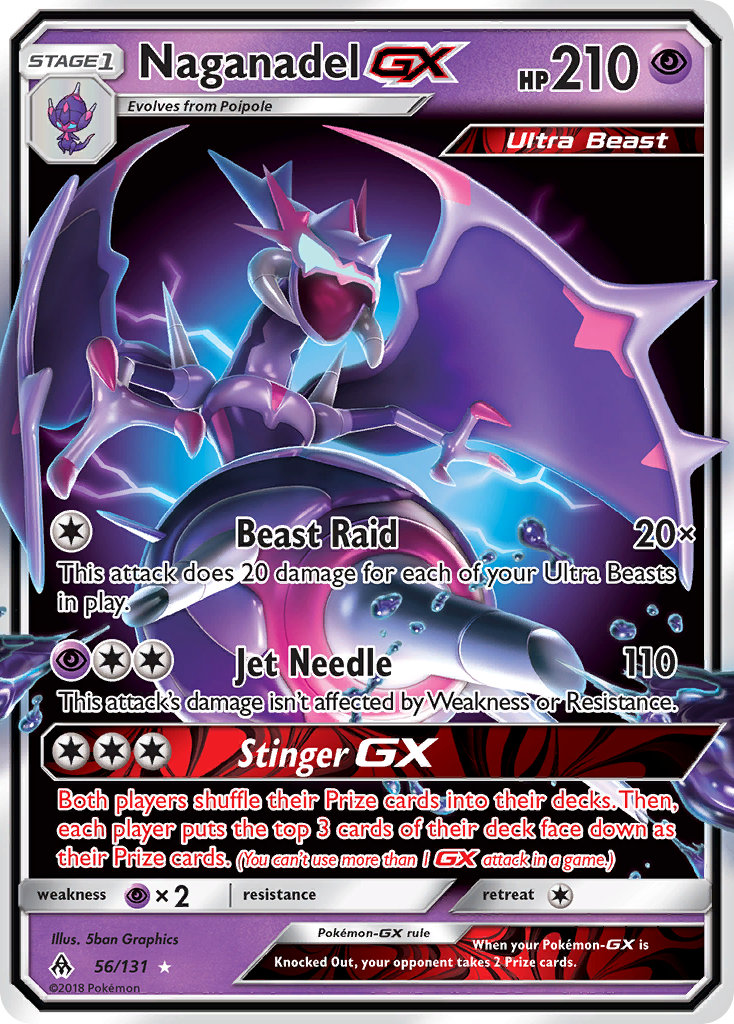 Naganadel GX (56/131) [Sun & Moon: Forbidden Light] | Deep Dive Games St. Marys