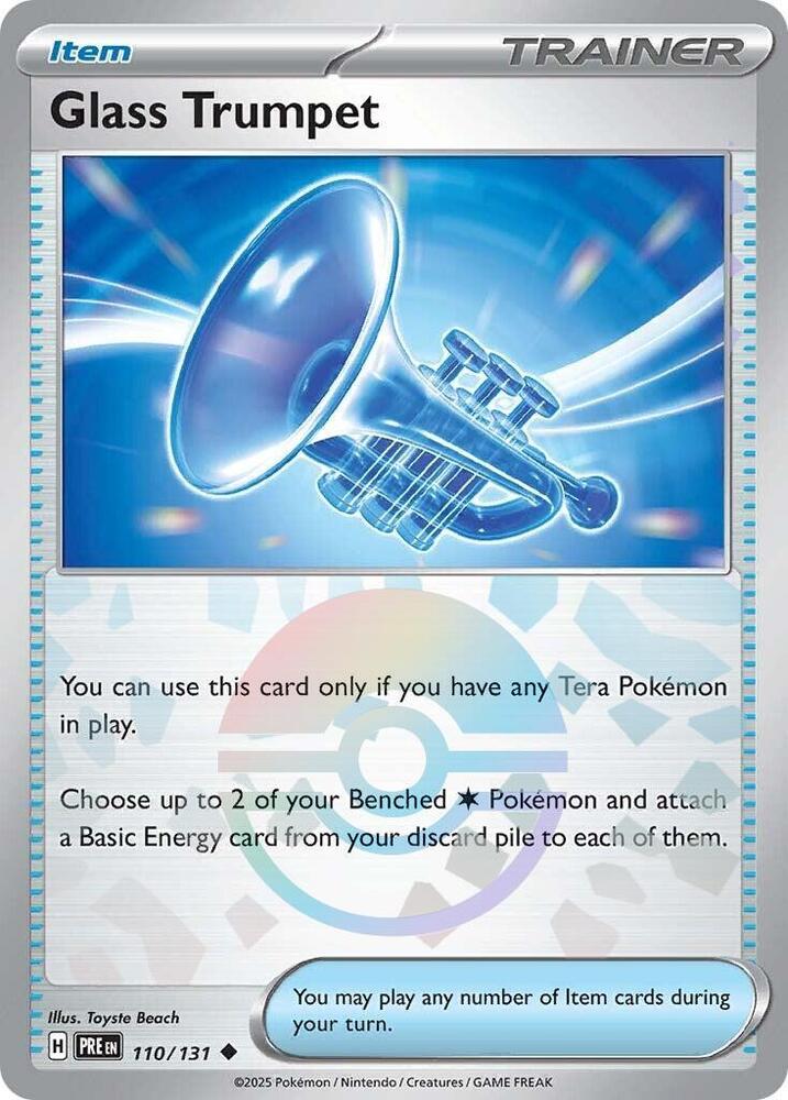 Glass Trumpet (110/131) (Poke Ball Pattern) [Scarlet & Violet: Prismatic Evolutions] | Deep Dive Games St. Marys