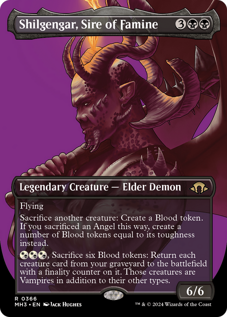 Shilgengar, Sire of Famine (Borderless) [Modern Horizons 3] | Deep Dive Games St. Marys