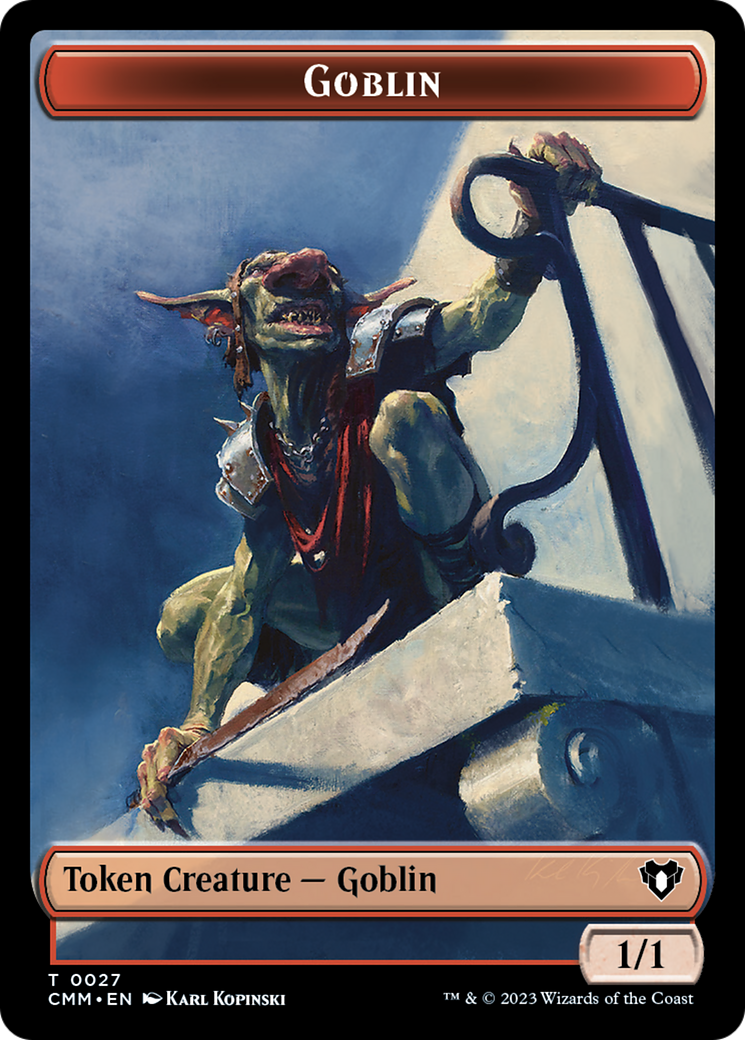 Goblin Token [Commander Masters Tokens] | Deep Dive Games St. Marys