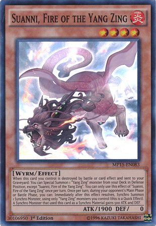 Suanni, Fire of the Yang Zing [MP15-EN083] Super Rare | Deep Dive Games St. Marys
