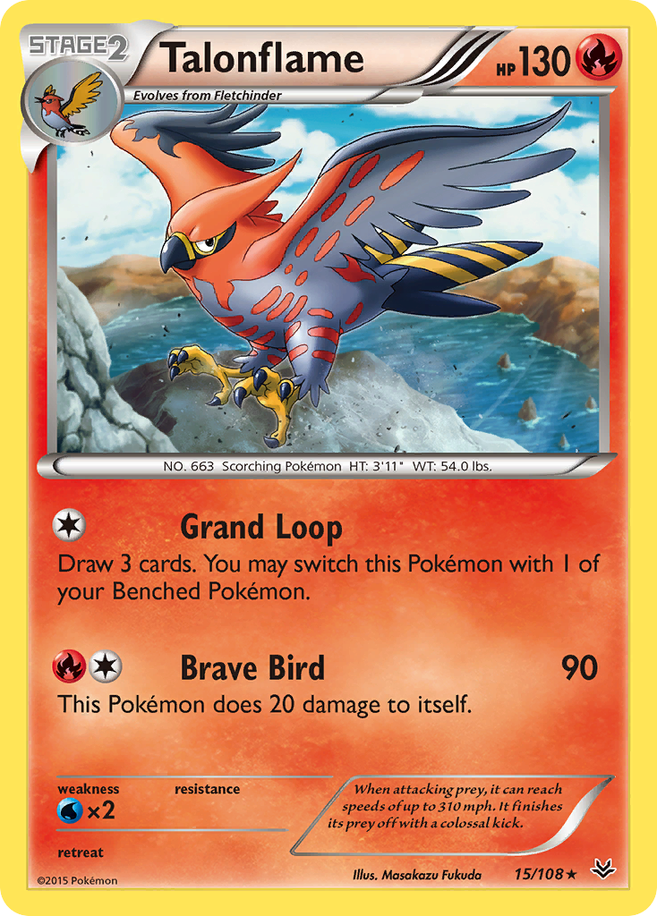 Talonflame (15/108) [XY: Roaring Skies] | Deep Dive Games St. Marys