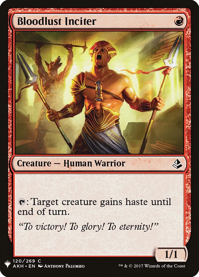Bloodlust Inciter [Mystery Booster] | Deep Dive Games St. Marys