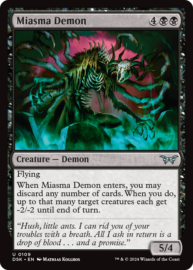 Miasma Demon [Duskmourn: House of Horror] | Deep Dive Games St. Marys