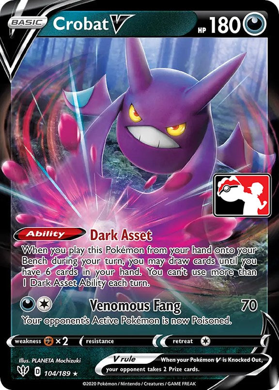 Crobat V (104/189) [Prize Pack Series One] | Deep Dive Games St. Marys