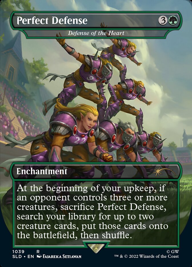 Perfect Defense - Defense of the Heart (Borderless) [Secret Lair Drop Series] | Deep Dive Games St. Marys