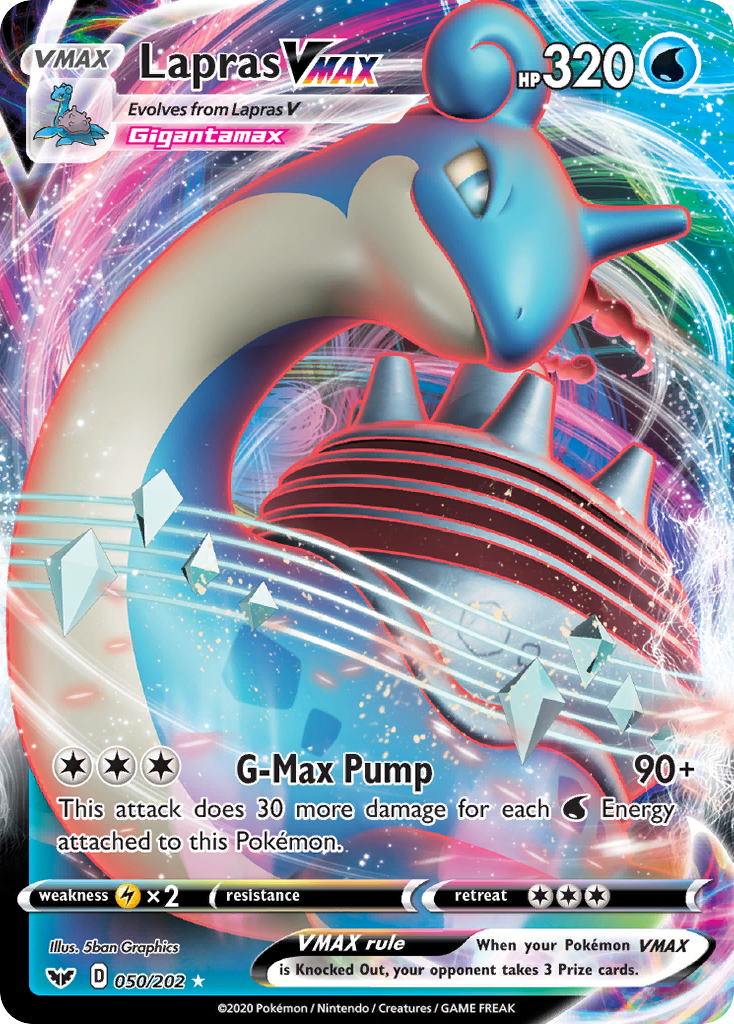 Lapras VMAX (050/202) [Sword & Shield: Base Set] | Deep Dive Games St. Marys