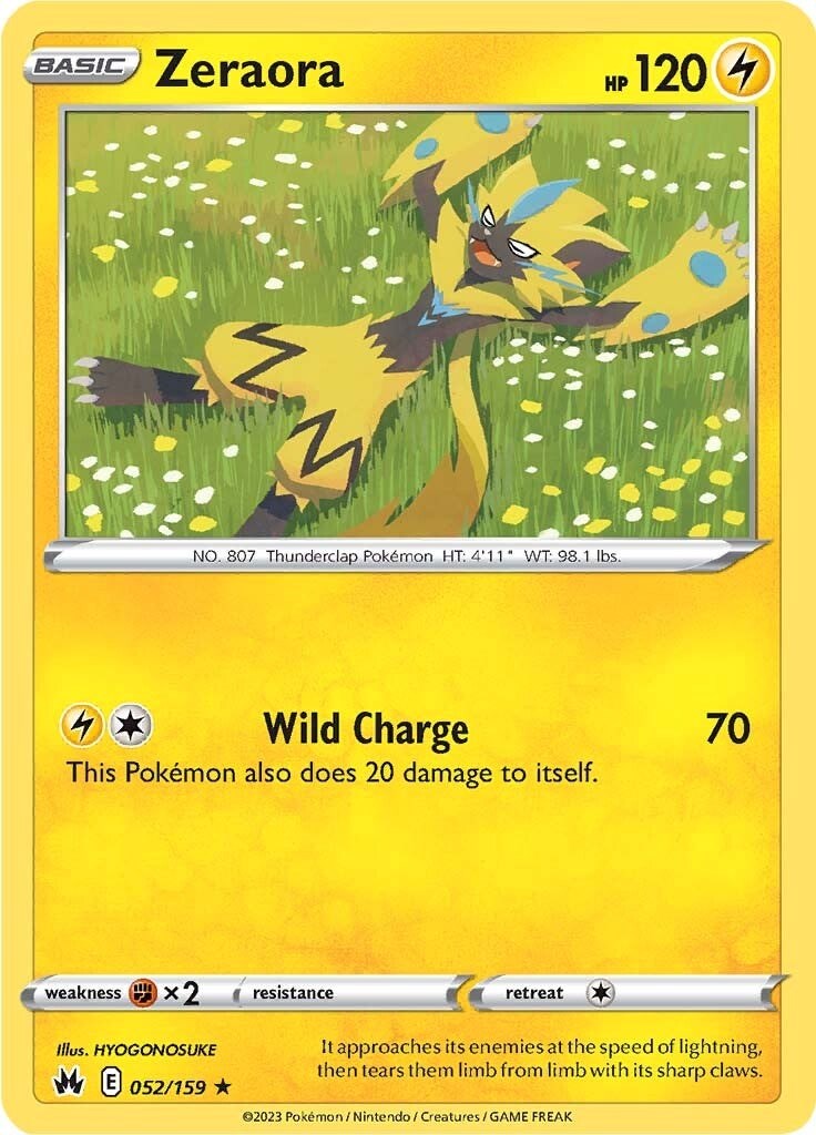Zeraora (052/159) [Sword & Shield: Crown Zenith] | Deep Dive Games St. Marys
