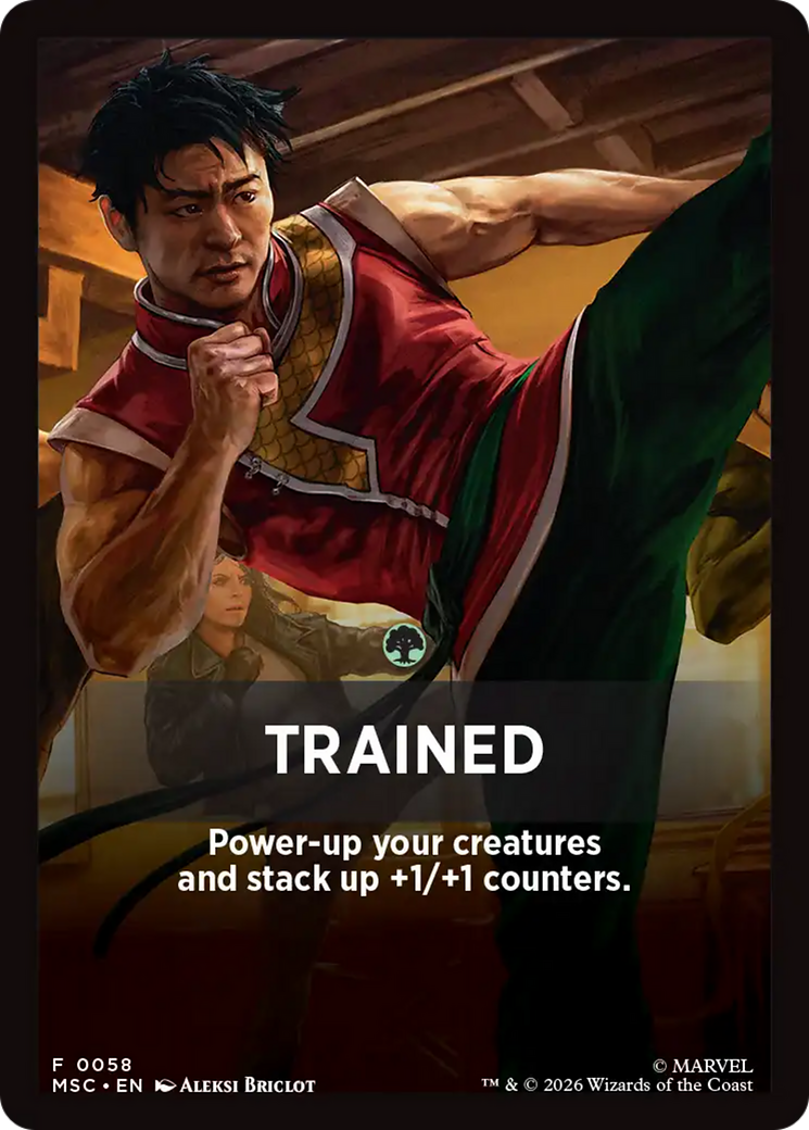 Trained Theme Card [Marvel Super Heroes Commander] | Deep Dive Games St. Marys