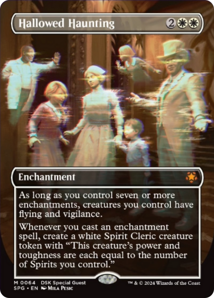 Hallowed Haunting (Borderless) [Duskmourn: House of Horror Special Guests] | Deep Dive Games St. Marys