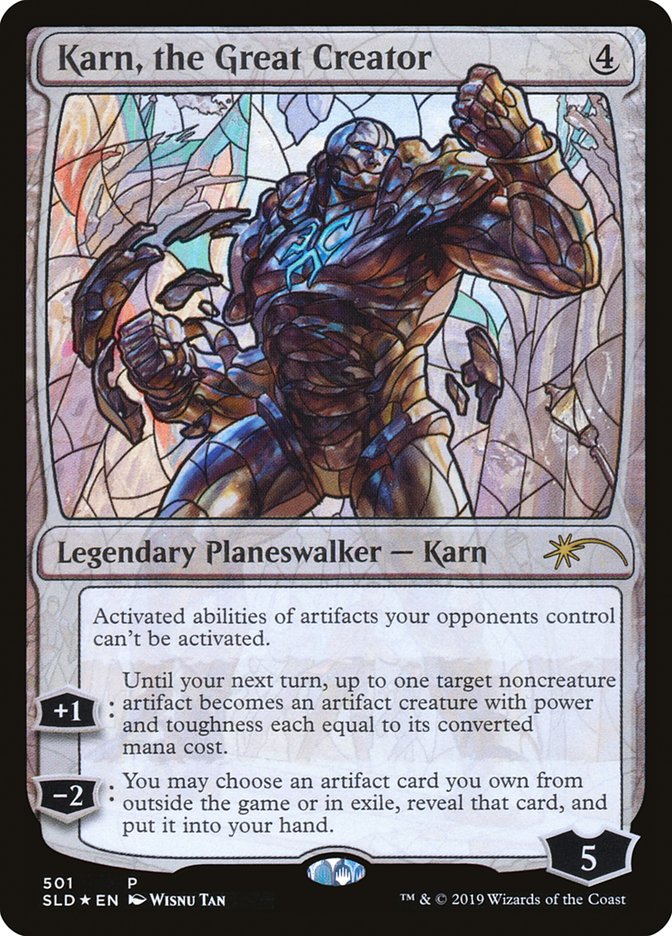 Karn, the Great Creator (Stained Glass) [Secret Lair Drop Promos] | Deep Dive Games St. Marys