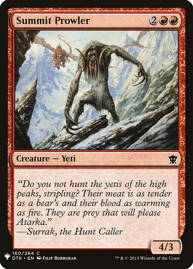 Summit Prowler [Mystery Booster] | Deep Dive Games St. Marys