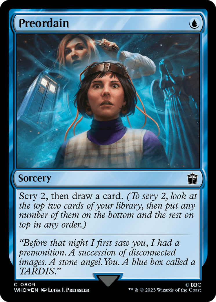 Preordain (Surge Foil) [Doctor Who] | Deep Dive Games St. Marys