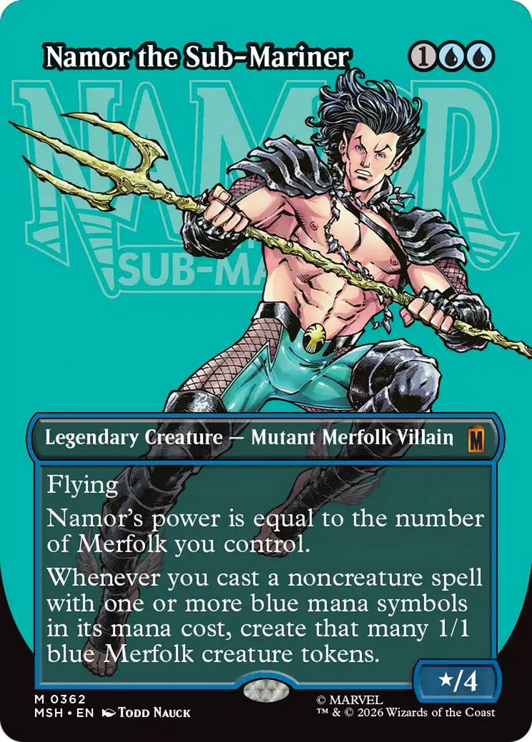 Namor the Sub-Mariner (Borderless) (0362) [Marvel Super Heroes] | Deep Dive Games St. Marys