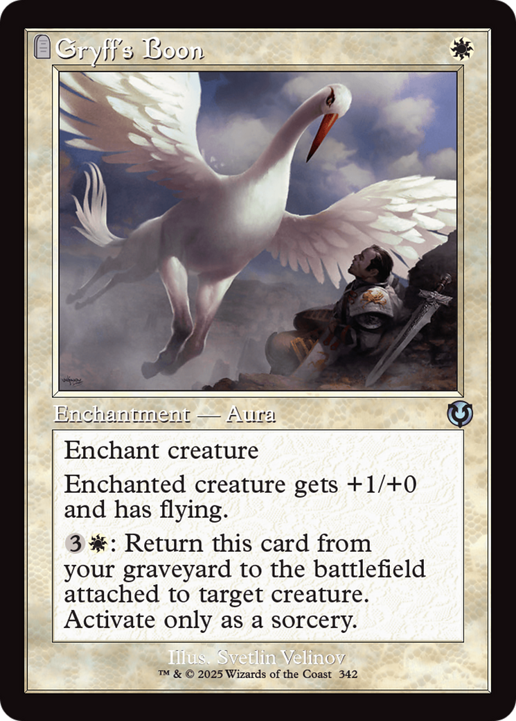 Gryff's Boon (Retro Frame) [Innistrad Remastered] | Deep Dive Games St. Marys