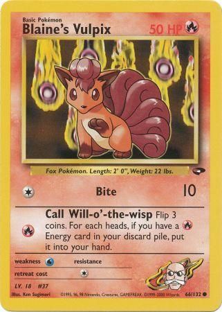 Blaine's Vulpix (66/132) [Gym Challenge Unlimited] | Deep Dive Games St. Marys