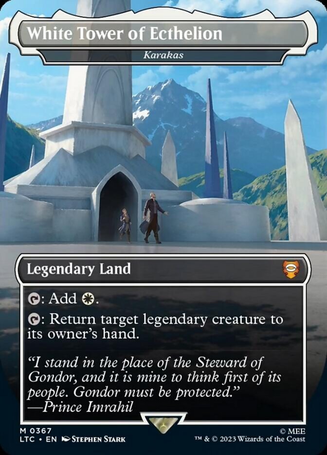 White Tower of Ecthelion - Karakas (Borderless) [The Lord of the Rings: Tales of Middle-Earth Commander] | Deep Dive Games St. Marys