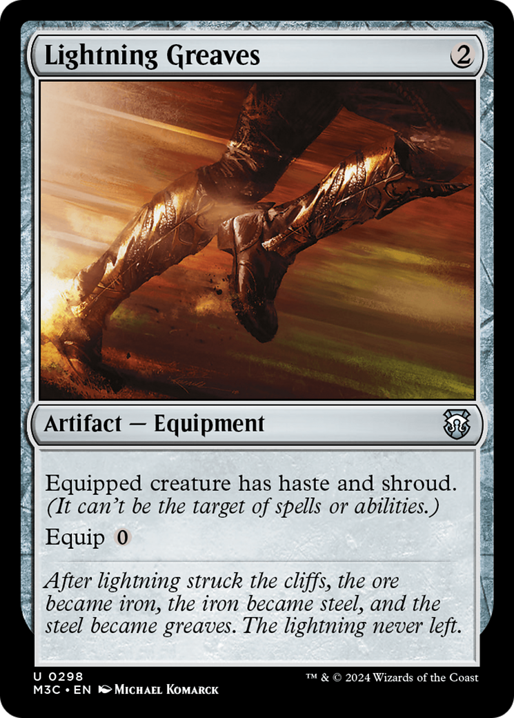Lightning Greaves [Modern Horizons 3 Commander] | Deep Dive Games St. Marys