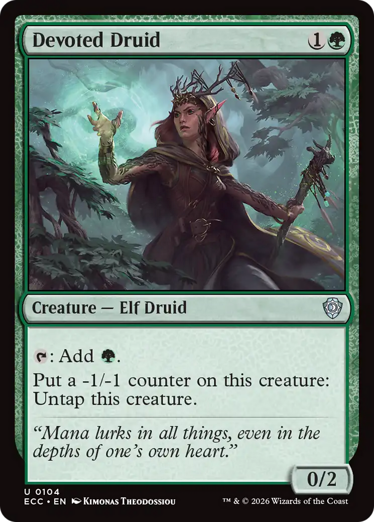 Devoted Druid [Lorwyn Eclipsed Commander] | Deep Dive Games St. Marys