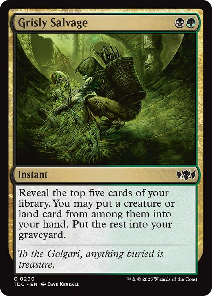 Grisly Salvage [Tarkir: Dragonstorm Commander] | Deep Dive Games St. Marys