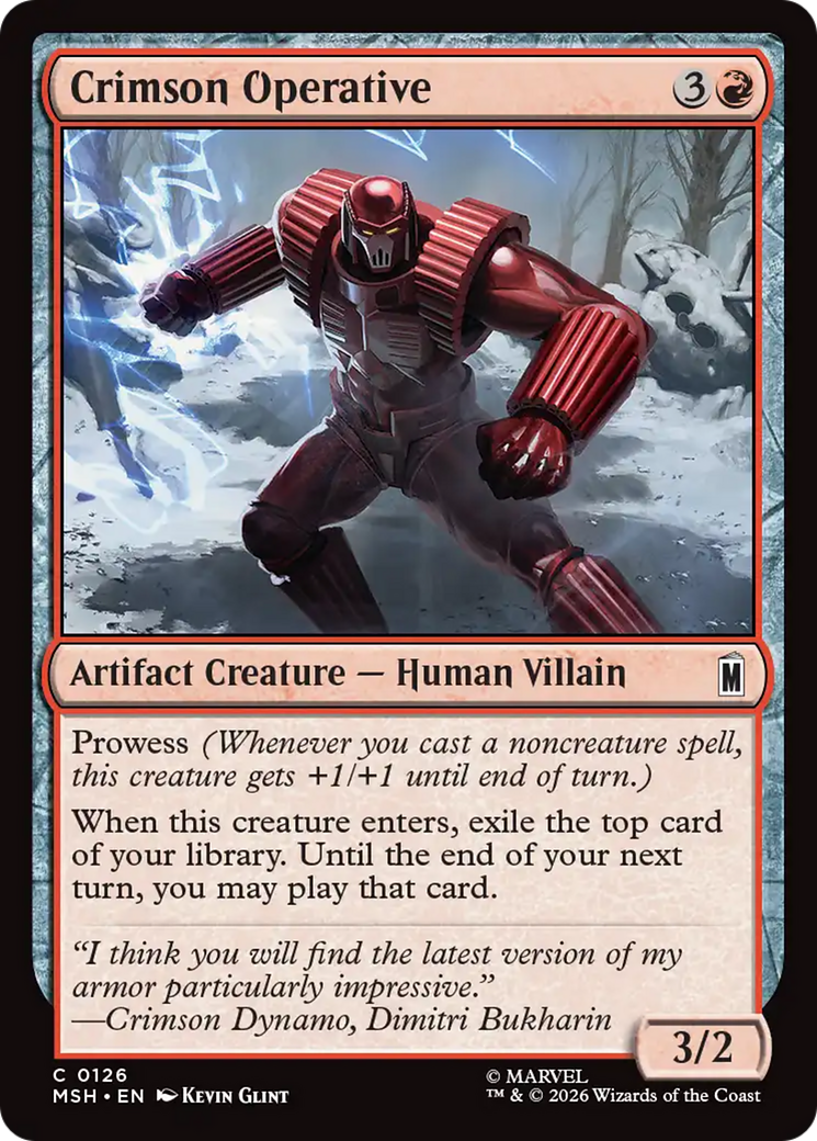 Crimson Operative [Marvel Super Heroes] | Deep Dive Games St. Marys