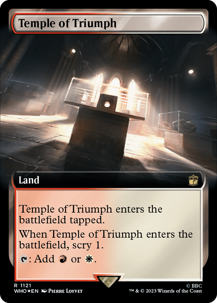 Temple of Triumph (Extended Art) (Surge Foil) [Doctor Who] | Deep Dive Games St. Marys