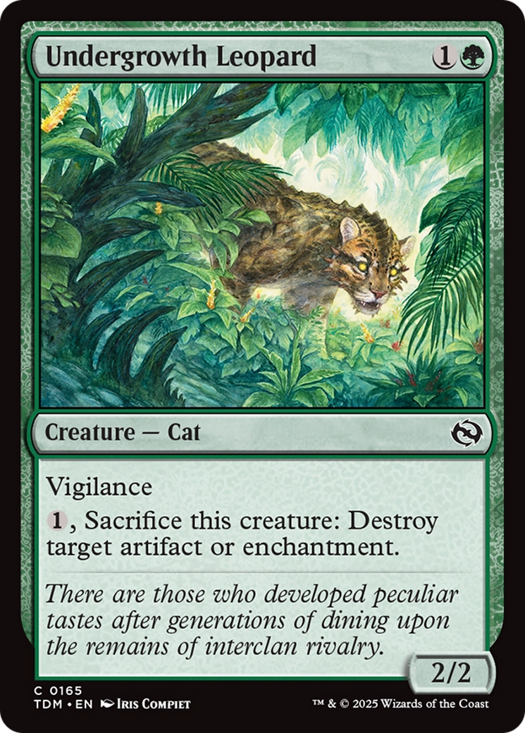 Undergrowth Leopard [Tarkir: Dragonstorm] | Deep Dive Games St. Marys