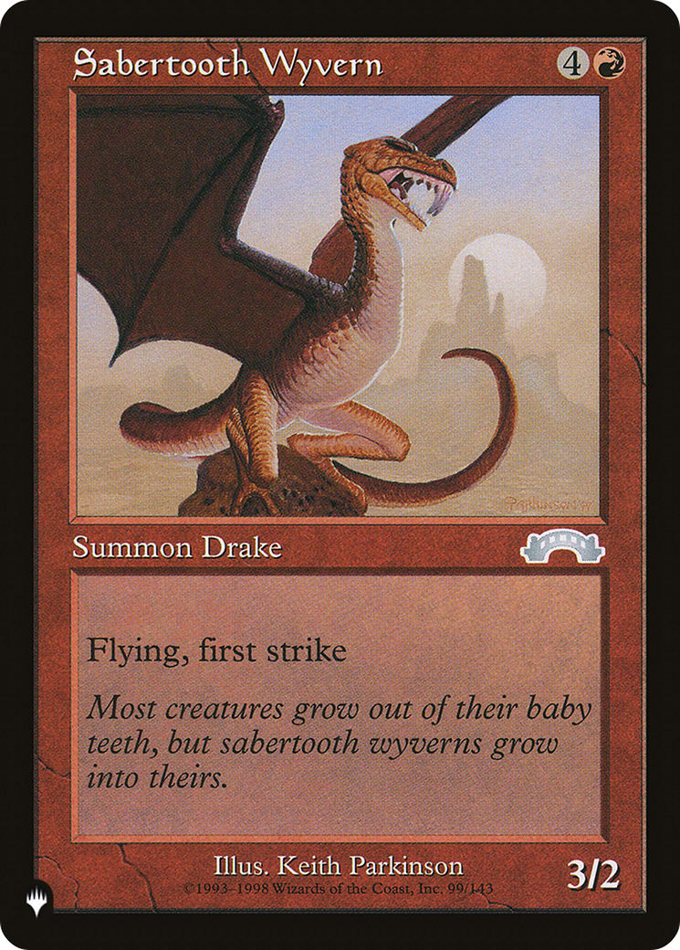 Sabertooth Wyvern [The List] | Deep Dive Games St. Marys