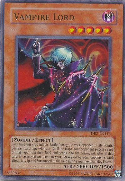 Vampire Lord [DB2-EN116] Ultra Rare | Deep Dive Games St. Marys