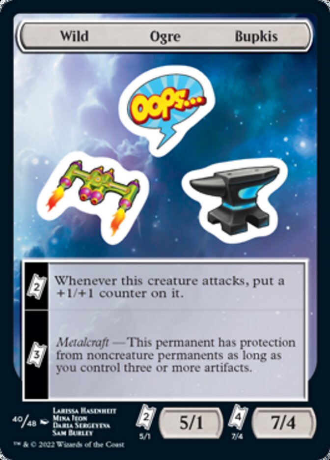 Wild Ogre Bupkis [Unfinity Stickers] | Deep Dive Games St. Marys
