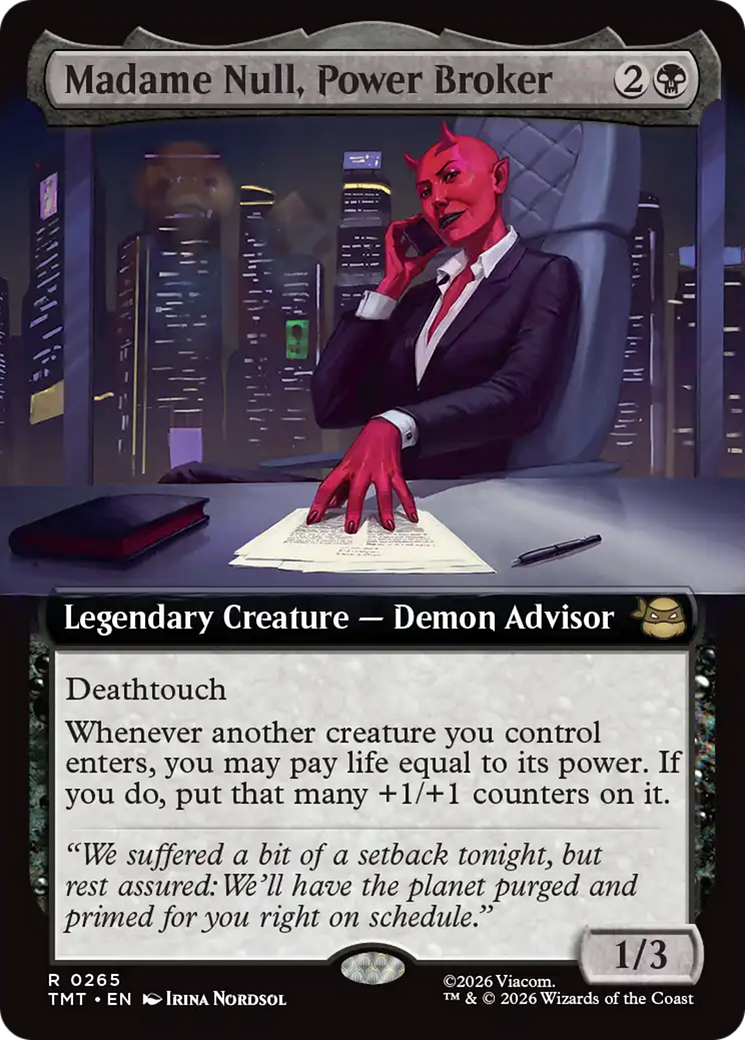 Madame Null, Power Broker (Extended Art) [Teenage Mutant Ninja Turtles] | Deep Dive Games St. Marys