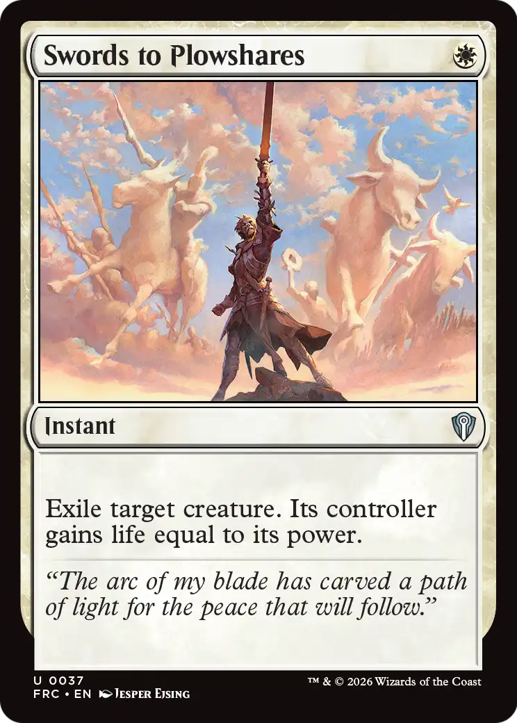 Swords to Plowshares [Reality Fracture Commander] | Deep Dive Games St. Marys