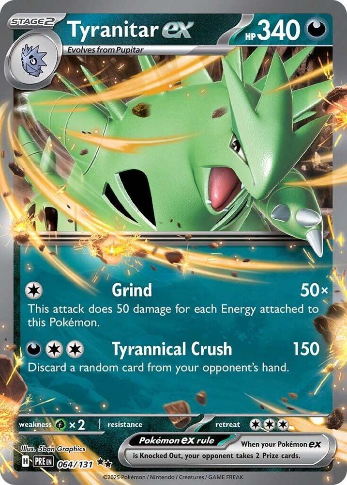 Tyranitar ex (064/131) [Scarlet & Violet: Prismatic Evolutions] | Deep Dive Games St. Marys