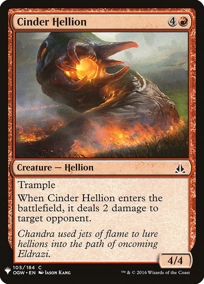 Cinder Hellion [Mystery Booster] | Deep Dive Games St. Marys