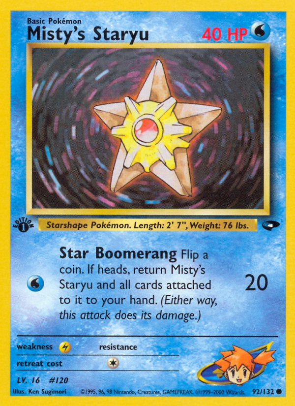 Misty's Staryu (92/132) [Gym Challenge 1st Edition] | Deep Dive Games St. Marys
